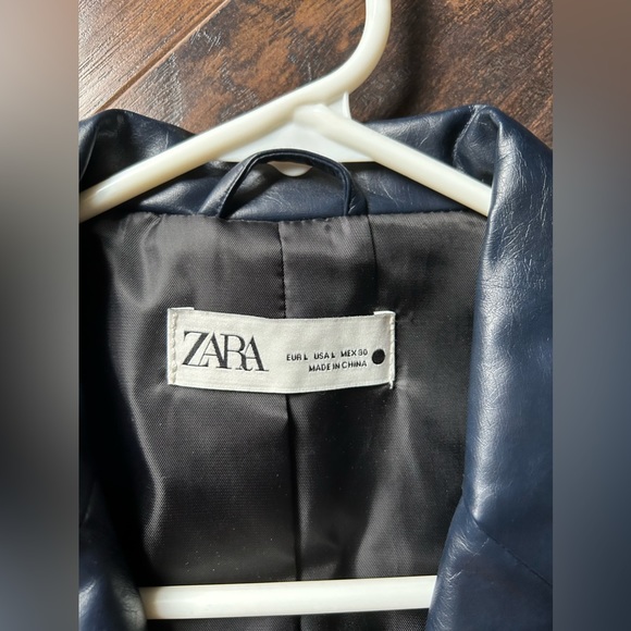 Zara Faux Leather Short Jacket/Blazer - Picture 5 of 7